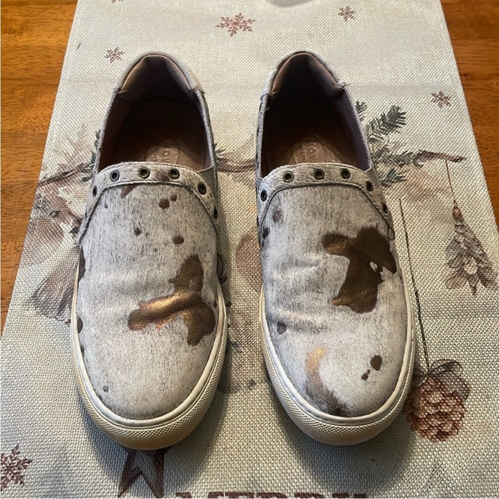 Chocolat Blu Brown and Cream Loafers Slip-On Shoes